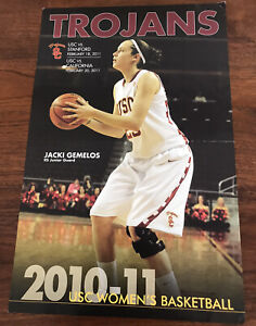 2010-11 USC Trojans Women’s Basketball Poster Schedule Jacki Gemelos PAC 10