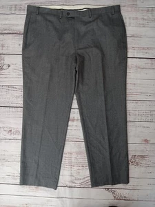 Polo Ralph Lauren Pants Men's Size 42Wx32L 100% Wool Fabrics Gray Pleated  - Picture 1 of 7