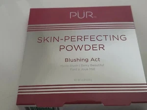 PUR SKIN PERFECTING POWDER BLUSHING ACT MATTE BERRY BEAUTIFUL 0.28 OZ. BOXED - Picture 1 of 5