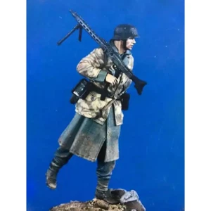 Kit Modelo Resina 1/16 Soldado Alemán Ametrallador MG-42 WW2 Sin Pintar - Imagen 1 de 1