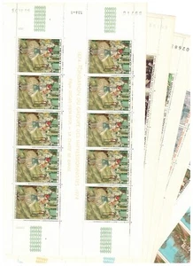 S43728 Monaco 1974 MNH Impressionism 6v Full Sheet Folded - Picture 1 of 2