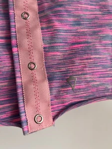 Ivivva Lululemon Village Chill Multi-Way Striped Scarf Infinity Blue Hot Pink - Picture 1 of 3