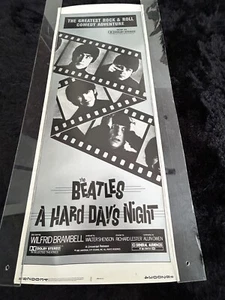 Póster de película A Hard Days Night -- (R1982) original enrollado 14x36 insertado Beatles - Imagen 1 de 7