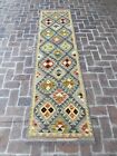 Handmade Afghan Flat weave Kilim Hallway Runner Rug 310 CM x 80 CM KA# 32