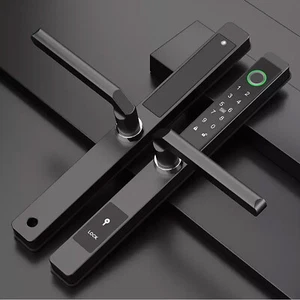 Mortise Lock Fingerprint Card Code Keyless Smart Door Lock Sliding Aluminum Door - Picture 1 of 22