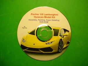 POCHER 1/8 LAMBORGHINI HURACAN ASSEMBLY, PAINTING, SUPER DETAILING DVD/DOWNLOAD - Picture 1 of 24