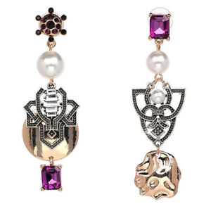 Elegant Women Lady Crystal Pearl Earrings Ear Stud Dangle Drop Statement Jewelry