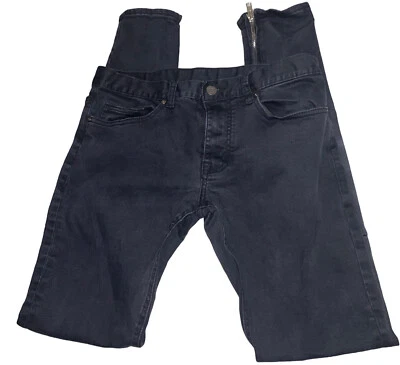 Women’s Black ICON Jeans-Size 30-Black Skinny Zip Ankle Mid-Rise Jeans-30Wx32L - Image 1 of 4