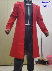 Anime Fullmetal Alquimista Edward Elric Juegos con disfraces Abrigo Rojo Prendas para el torso Conjunto Completo Disfraz  - Imagen 1 de 11