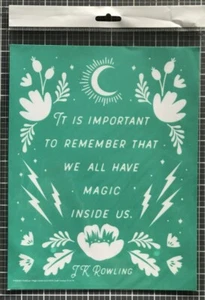 **RARE FIND!** MAGIC INSIDE US-J.K. ROWLING-Chalk Couture CHALKCON 2020 Transfer - Picture 1 of 1