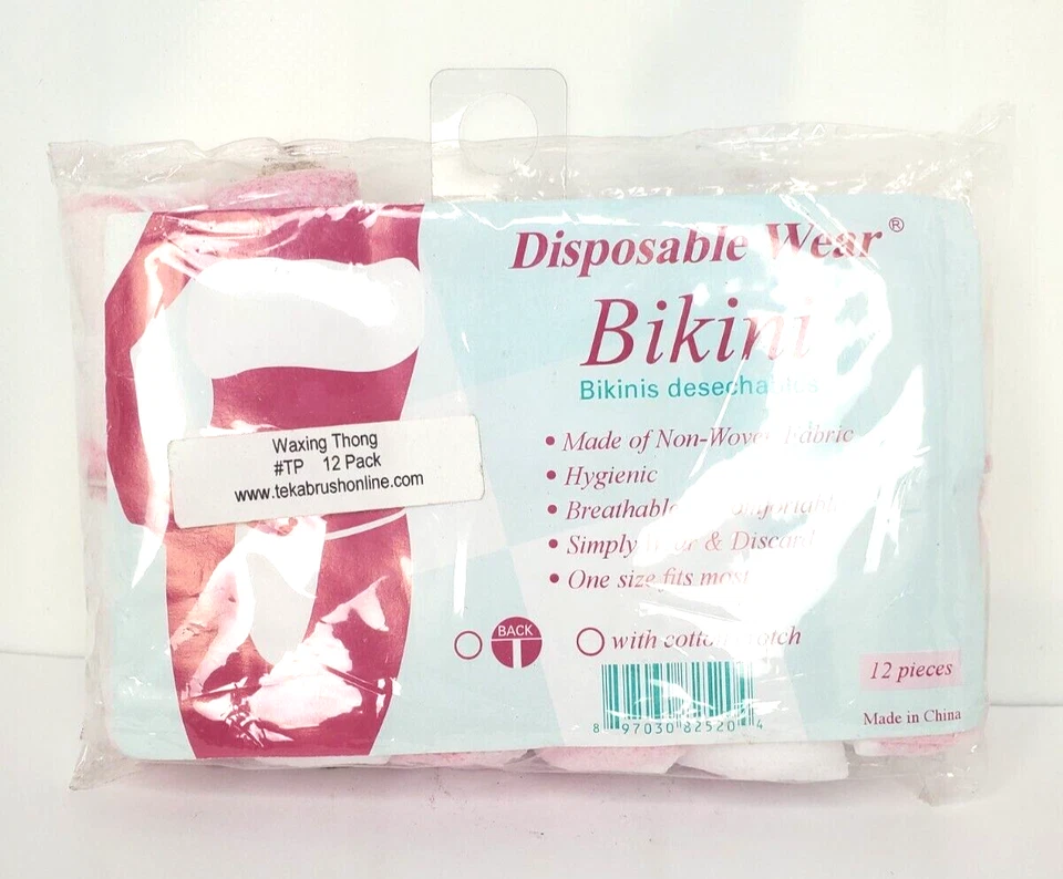 TANGA DE ENCERADORA BIKINI DESECHABLE transpirable paquete de 12 (520) Foto 1 de 1
