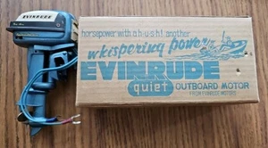 VINTAGE K&O 1958 EVINRUDE Big Twin 35HP Outboard Motor With Box/ Manual. Working - Picture 1 of 19