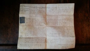 1791 GEORGE III 18TH C VELLUM INDENTURE - THOMAS WALTHAM - MYTON HULL YORKSHIRE - Picture 1 of 15