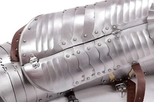 Coraza romana medieval chicharrones armadura caballero larp guardapiernas Halloween juegos con disfraces - Imagen 1 de 1