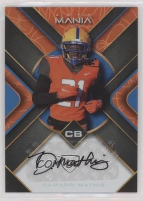 2022 Mania Triangle Scribbles Orange Rainbow Damarri Mathis Rookie Auto RC - Image 1 of 2