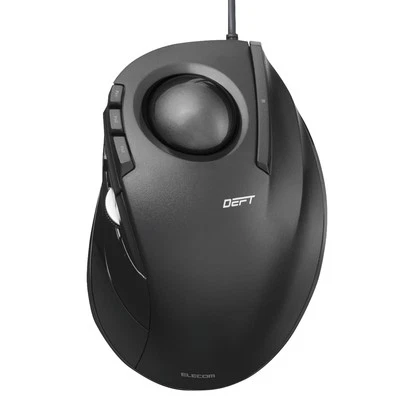 ELECOM EX G Series Wired Trackball Mouse Ergonomic Design 8 Functions DPI 500... - Image 1 of 4
