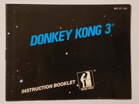 Donkey Kong 3 -  GAME MANUAL / INSTRUCTION BOOKLET ONLY- NES 1986