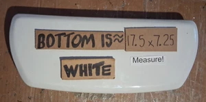 Ver fotos BLANCO 17,5 x 7,25 AQUASOURCE PROJECT SOURCE LOWE'S 128 tapa tanque inodoro - Imagen 1 de 2