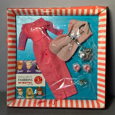 #1632 Invitación al té 1965 traje muñeca Barbie vintage en caja original Foto 1 de 4
