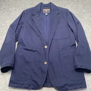 Duluth Trading Blazer Mens Small Blue Fire Hose Presentation Jacket Canvas - Picture 1 of 7