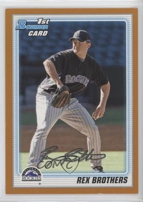 2010 Bowman Prospects Orange /250 Rex Brothers #BP92 - Image 1 of 2
