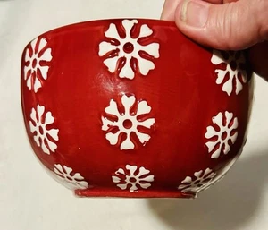 Bloom Rite Suppen-/Müslischale Retro Vintage Groovy Flower Power Big Red Daisy - Bild 1 von 13