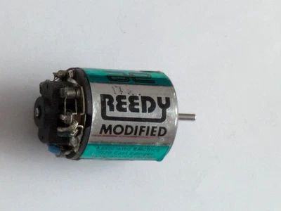 De colección Reedy Modificado Turquesa Etiqueta Azul Cepillado Motor Edinger Asociado Foto 1 de 4
