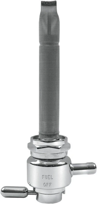 Pingel Positive Off Detent Petcock Chrome 180 Degree Inward 22mm Round - Image 1 of 1