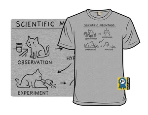 Scientific Meowthod T-shirt - Picture 1 of 2