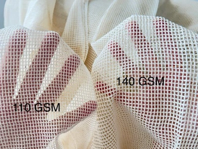 Organic GOTS Certified Mesh Cotton 140 GSM, 60" wide - Image 1 of 4
