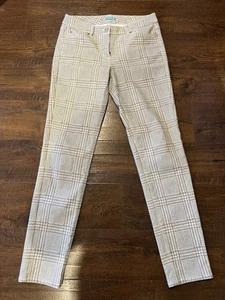 J. McLaughlin Women's Plaid Stretchy Casual Pants Size 6 - Picture 1 of 8