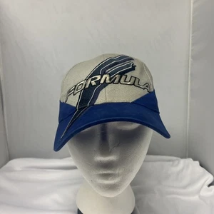 Vintage Ski-Doo Herren SnapBack Mütze Einheitsgröße Racing Schneemobil Forumla blau grau - Bild 1 von 10