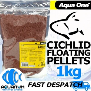 Aqua One Cichlid Floating Pellets 2mm 1kg Colour Enhancing Aquarium Fish Food - Picture 1 of 3