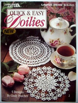Quick & Easy Doilies crochet pattern 5 designs  - Image 1 of 2