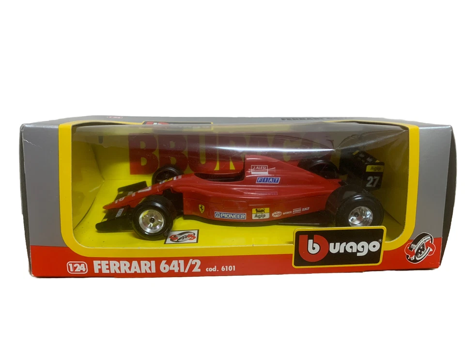Modellino Di Auto Da Corsa Formula 1 Burago Ferrari 641/2 - Immagine 1 di 4