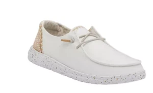 Hey Dude Wendy Chambray White Sand Sneaker Slip On Women's Sizes US 5-12/NEW!! - Picture 1 of 1