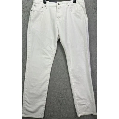 Vineyard Vines Pants Women 36X32 White Khakis Garment Dyed 5 Pocket Straight NEW - Image 1 of 4