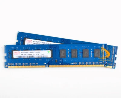 8GB Hynix 2x 4GB DDR3 1066MHz 2RX8 PC3-8500U 240PIN DIMM Desktop Memory RAM Kit - Image 1 of 4