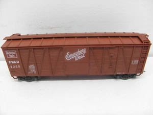 ACCURAIL "BURLINGTON" 40' WOOD SINGLE DOOR BOX CAR FW&D #7225~HO SCALE ~USED - Picture 1 of 9