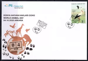 Turchia 2020 uccellini - cicogna FDC - Foto 1 di 1