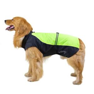 Dog Rain Coat Waterproof Jackets Breathable Assault Raincoat for Big Dogs 