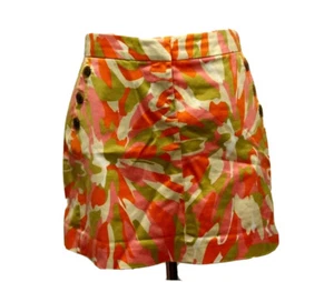 J. CREW Multi-Color Abstract Print Mini Skirt, Size 4 - Picture 1 of 5