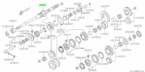 OEMSHAFT-TRANSMISSION MAIN Genuine Subaru Forester 32201AB390 - Picture 1 of 1