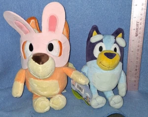 Bluey & Bingo w/ Bunny Mask Plush Friends NWTs Dog 7" & 10" Tall - Picture 1 of 6