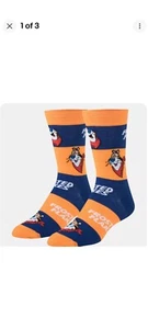 Calcetines Esmerilados Estampado Novedad Crew - Para Hombre Talla 6-12 - Imagen 1 de 3