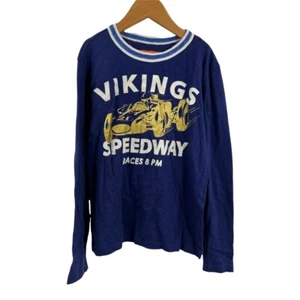 Crewcuts Glow In The Dark Long Sleeve Vikings Speedway Tee Size 8 - Picture 1 of 4