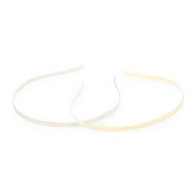 Dünnes flaches Metall Alice Haarband Tiara faszinierende Basis Stirnband - Gold oder Silber