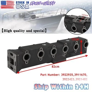 3922935 3911670 Colector de escape para Cummins 6C 6CT 6CTA 8.3 Wet Marine - Imagen 1 de 10