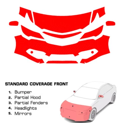 Прозрачный бюстгальтер PreCut с пленкой для защиты от краски PPF для Acura ILX 2016-2018 - Изображение 1 из 4