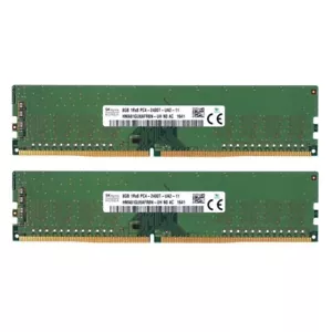 Hynix 16GB (2X8GB) DDR4 2400MHz PC4-19200 1RX8 UDIMM Memory Ram HMA81GU6AFR8N-UH - Picture 1 of 5